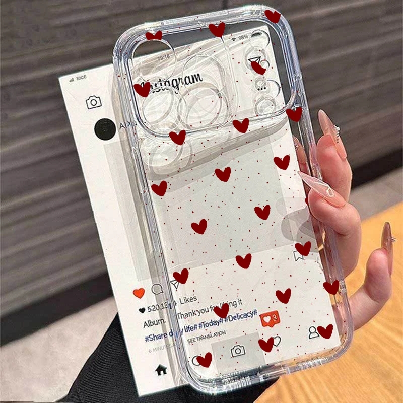 Receipt Printer Thermal - Coque de téléphone transparente avec motif