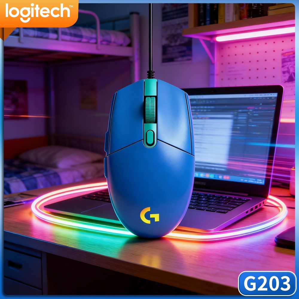Logitech Mouse G203 - Souris de jeu filaire Logitech G203,
