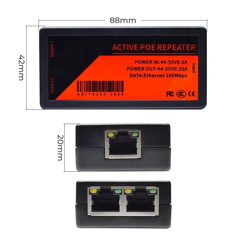 Extenseur PoE 1 à 2 ports, tra - Power Over Ethernet avis et prix